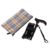 HARVY Mini Folding Cane – Adjustable Travel Walking Stick for Men & Women, Lightweight Aluminum with Solid Wood Derby Handle, Compact & Portable (Black)