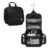 Goloni Hanging Toiletry Bag, 10 Compartments Water-Resistant Makeup Bag with 360° Spinning Metal Hook, Large Travel Cosmetic Organizer for Men & Women, Black (7.05oz)